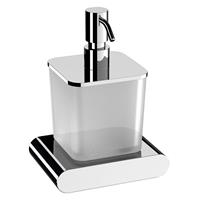 Sapho Flori Zeepdispenser chroom/satijnglas