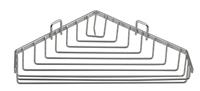 Aqualine Chrom Line Enkelvoudig zeeprek hoek chroom