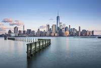 Karo-art Schilderij - New York City, USA, Skyline, Premium Print, Wanddecoratie