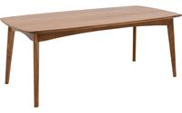 Goossens Eettafel Austin, Semi rechthoekig 200 x 100 cm