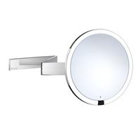 Smedbo Outline Vergrotingsspiegel draaibaar wandmodel LED diameter 20cm 7x USB Chroom FK491EP