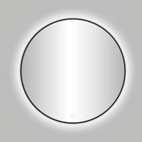 Best Design Moya ronde spiegel Gunmetal verouderd ijzer incl. LED-verlichting Ã 100cm