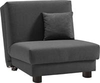 Ell + ell Schlafsofa Â»Enny FaltsesselÂ«, LiegeflÃche Breite 80 cm, LiegehÃ¶he 45 cm, FÃ¼ÃŸe alufarben, RÃ¼ckenlehne 