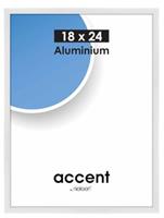 Nielsen fotolijst Accent 18 x 24 cm aluminium wit