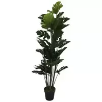 Noach Outdoor Kunst gatenplant 'monstera' met pot - h140cm