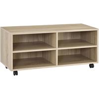 [EN.CASA] Lowboard mit Rollen GrÃnne 90x35x41cm Sonoma-Eiche