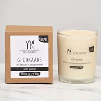 Spiru Yours Naturally Geurkaars in Glas 'Witte Jasmijn' - 200 ml