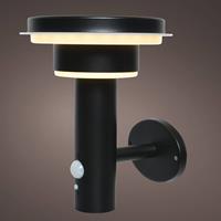 Solar wandlamp RVS 75-600 lm ww motion sensor - Lumineo