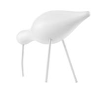 Normann Copenhagen Shorebird Holzfigur WeiÃŸ/WeiÃŸ groÃŸ