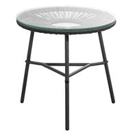 Leen Bakker Bijzettafel Formentera - antraciet - 50xÃ50 cm