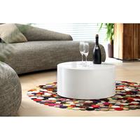 Tisch Couchtisch Durchmesser 60 cm Rund MDF/WeiÃƒÂŸ