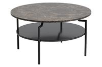 PKline Couchtisch Goheen schwarz braun Marmorprint Sofa Wohnzimmer Tisch Beistelltisch