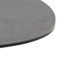 Hioshop Barnes salontafel 77 x 84 cm glas zwart.