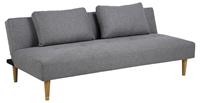 ebuy24 Schlafsofa Lucca Schlafsofa inkl. 2 Kissen grau.