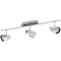 EGLO LED Decken Strahler Leuchte Wohn Zimmer Beleuchtung Chrom Spots verstellbar  93674