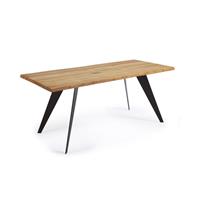 Kave Home Eettafel Koda Boomstam, Eiken, 160 x 90cm - Bruin