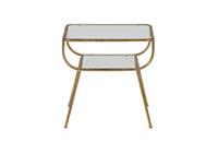 Be Pure Home 2 x BePureHome Amazing Bijzettafel Metaal/Glas Antique Brass