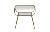 Be Pure Home 2 x BePureHome Amazing Bijzettafel Metaal/Glas Antique Brass