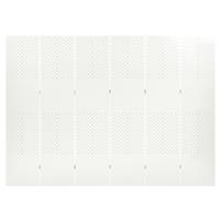 vidaXL 6-tlg. Raumteiler WeiÃŸ 240x180 cm Stahl 