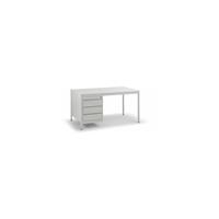 CERTEO Meisterschreibtisch, lichtgrau - BxT 1400 x 800 mm - Schubladen 3 x 140 mm