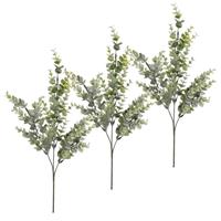 Shoppartners Set van 6x stuks groene Eucalyptus kunsttak kunstplant 68 cm -