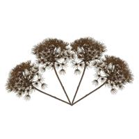Bellatio Set van 4x stuks berenklauw / Heracleum kunstbloem 80 cm -
