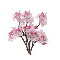 Bellatio Set van 4x stuks roze appelbloesem kunstbloem/tak met 17 bloemetjes 36 cm -