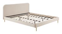 SalesFever Polsterbett, Beine Chrom goldfarben