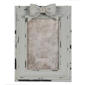 Clayre & Eef Fotolijst 10x15 cm Blauw MDF Rechthoek Fotokader Blauw Fotokader