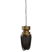 Ptmd Collection Zelivo Ronde Hanglamp  H38 x Ã25 cm  Ijzer  Goud