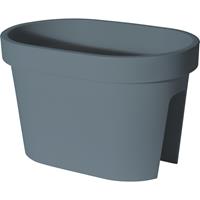 Kunststof balkon plantenpot/bloempot Blauw
