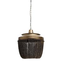 Ptmd Collection Zelivo Ronde Hanglamp  H38 x Ã46 cm  Ijzer  Goud