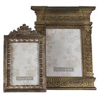 Clayre & Eef Goude Fotolijst 22*3*29 cm / 13*18 cm 2F0850
