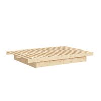 Karup Bedframe Kanso Bed, opbergbed, bed met of zonder lades Bed met/zonder lades, inclusief lattenbodem, FSC gecertificeerd