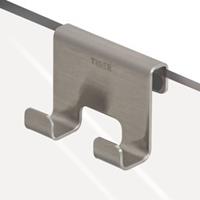 Tiger Caddy Handdoekhaak 7x3,5x5 cm voor douchewand 6-8 mm RVS Geborsteld