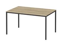 Hioshop Fall eettafel 90*140 cm eiken decor en zwart.