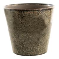 Clayre & Eef Groene Decoratie bloempot Ã 17*16 cm 6CE1407L