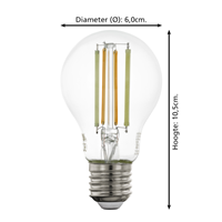 EGLO Connect-Z Zigbee Filament LED Lamp E27 6 Watt 806Lm Classic