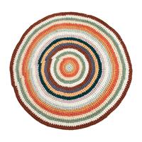 Sebra Crochet Floor Mat Mixed Colors