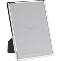 Home & Styling 2x stuks aluminium fotolijstjes zilver geschikt voor een foto van 15 x 20 cm -