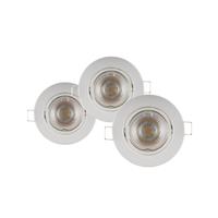 Sencys inbouwspot led GU10 3x5W rond wit