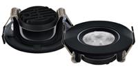 Groenovatie LED Inbouwspot 3W, Zwart, Rond ÃƒÂ70mm, 24D, Dimbaar, Warm Wit