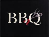 Primaflor-Ideen in Textil Mat Barbecue zwart Inloopmat, barbecuemat resp. barbecue-onderlegger ideaal als vloerbescherming, met tekst, antislip, geschikt voor binnen en buiten, wasbaar