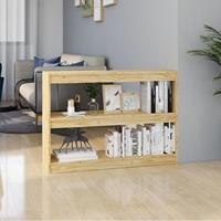 vidaXL Boekenkast/kamerscherm 100x30x71,5 cm massief grenenhout