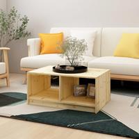 vidaXL Couchtisch 75x50x33,5 cm Massivholz Tanne 