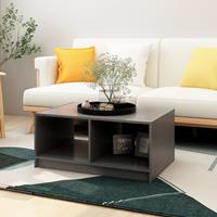 vidaXL Salontafel 75x50x33,5 cm massief grenenhout grijs