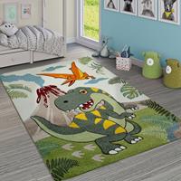 Paco Home Kindervloerkleed Diamond 636 3d-design, motief dinosaurus, kinderkamer
