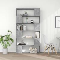 vidaXL Boekenkast/kamerscherm 100x24x188 cm betongrijs