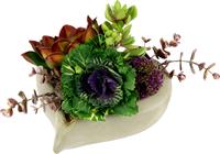 I.GE.A. Kunstbloem in een hartvormige pot