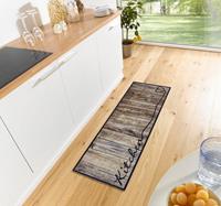 Zala Living Küchenläufer »Kitchen Herz«, , rechteckig, Höhe 5 mm, Kurzflor, rutschhemmend, Teppich-Läufer, Strapazierfähig, Pflegeleicht, Küche, Schriftzug, Ki